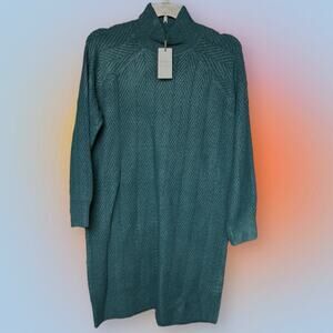 GYPSY CLOUD Women’s 1X DEEP TEAL GREEN SWEATER DRESS
